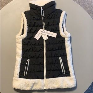 Workshop Republic Clothing Faux Fir Vest. NWT!